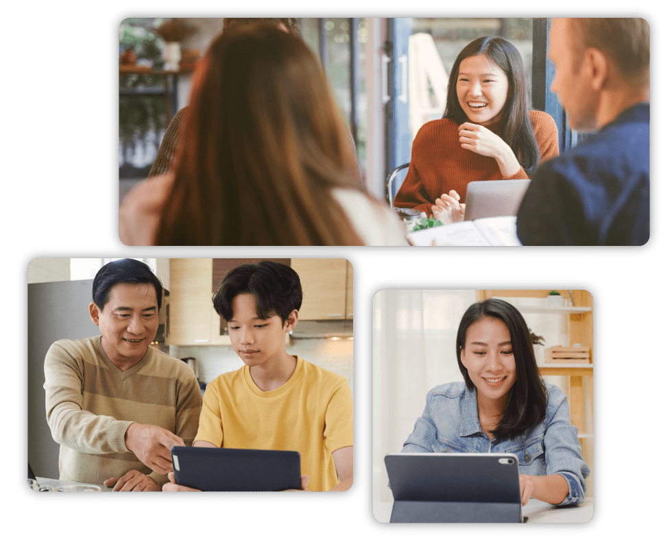 people studying bible